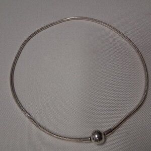 Pandora Moments Snake Chain Charm Necklace – Sterling Silver – 16.5”